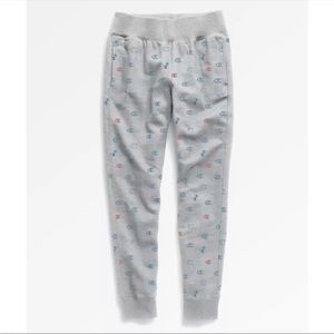 CHAMPION joggers pants All over print Grey